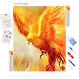 Fantastic Fire Phoenix | Diamond Painting Kit - Full Drill - Square or Round Diamonds with AB Drills Option