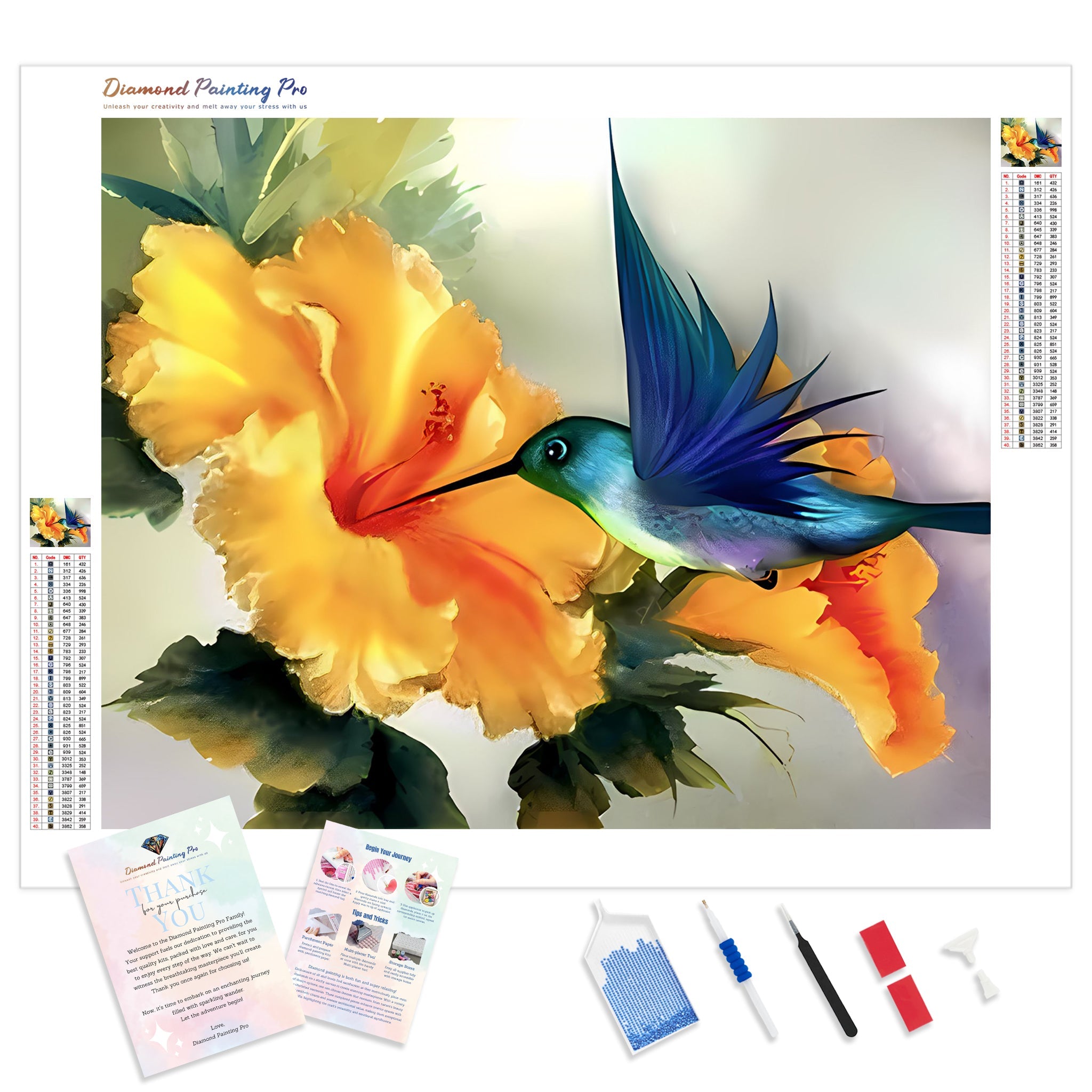 Hummingbird Diamond Painting Full Drill Diamondpaintingpro