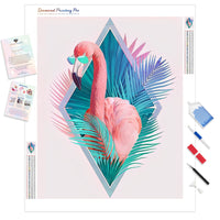 Abstract Flamingo | Diamond Painting