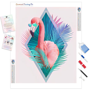 Abstract Flamingo | Diamond Painting