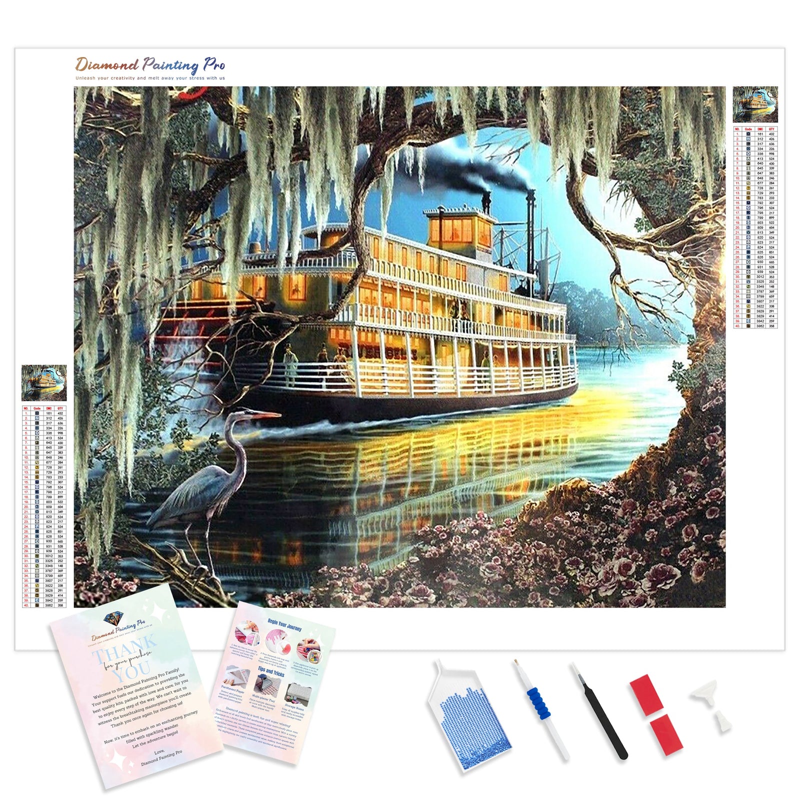 Cruise Ship | Diamond Painting Kit - Full Drill - Square or Round Diamonds with AB Drills Option