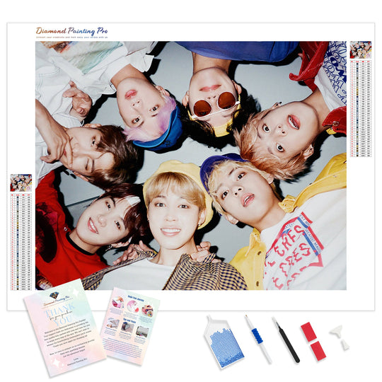 BTS Diamond Painting Kits | Full Drill Kpop Diamond Art – Diamond ...