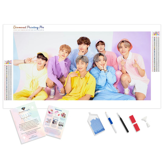 BTS Diamond Painting Kits | Full Drill Kpop Diamond Art ...
