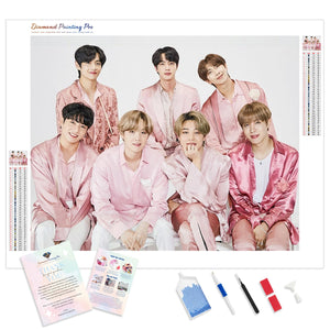 BTS in Pink | Diamond Painting