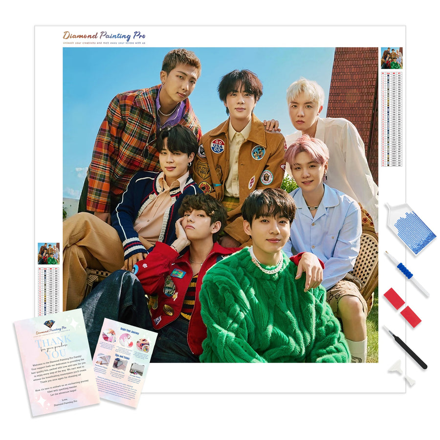 BTS Diamond Painting Kits | Full Drill Kpop Diamond Art ...
