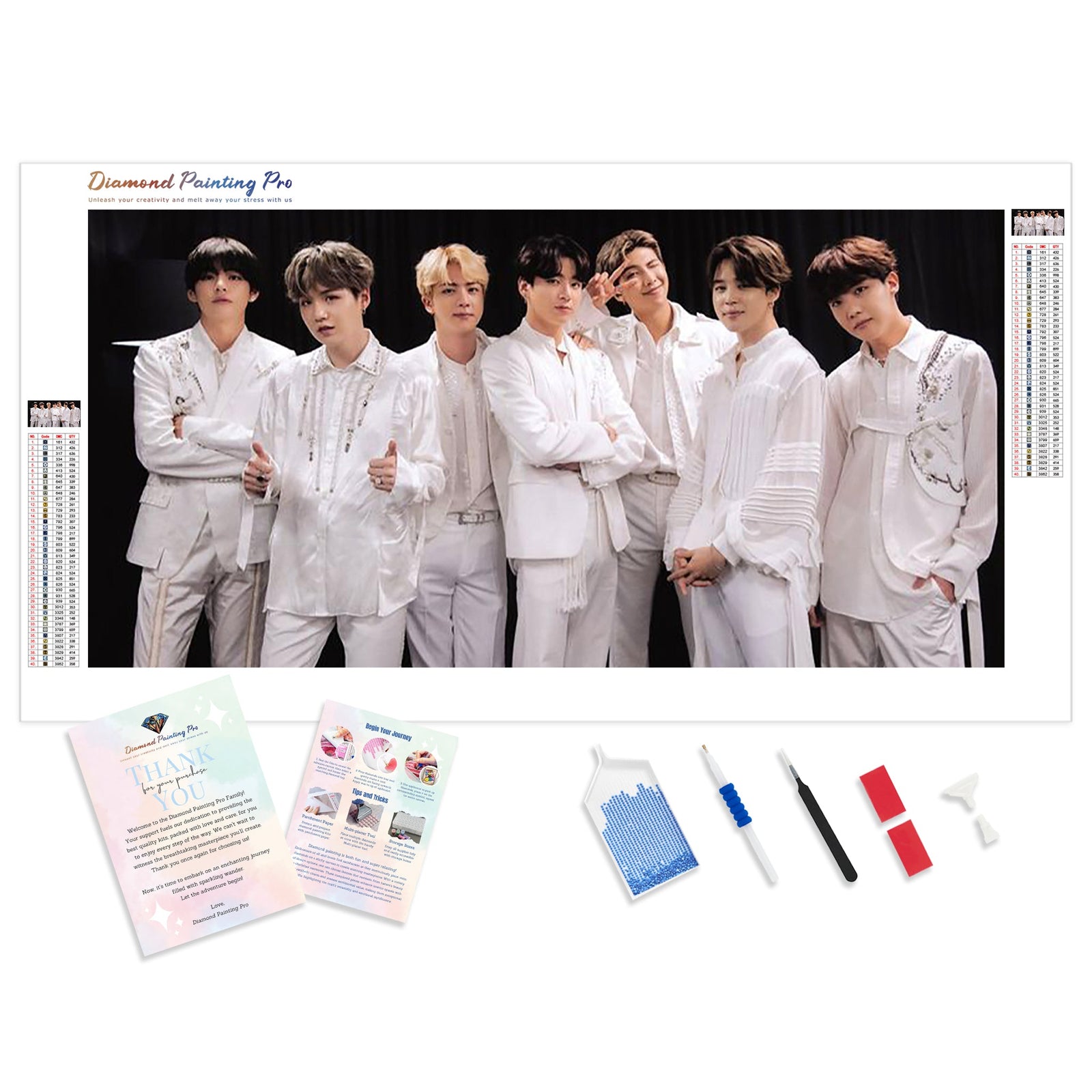 V Kpop BTS 2021 | Diamond Painting Kit - Full Drill - Square or Round Diamonds with AB Drills Option