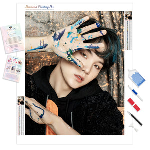 BTS Suga Handprint | Diamond Painting