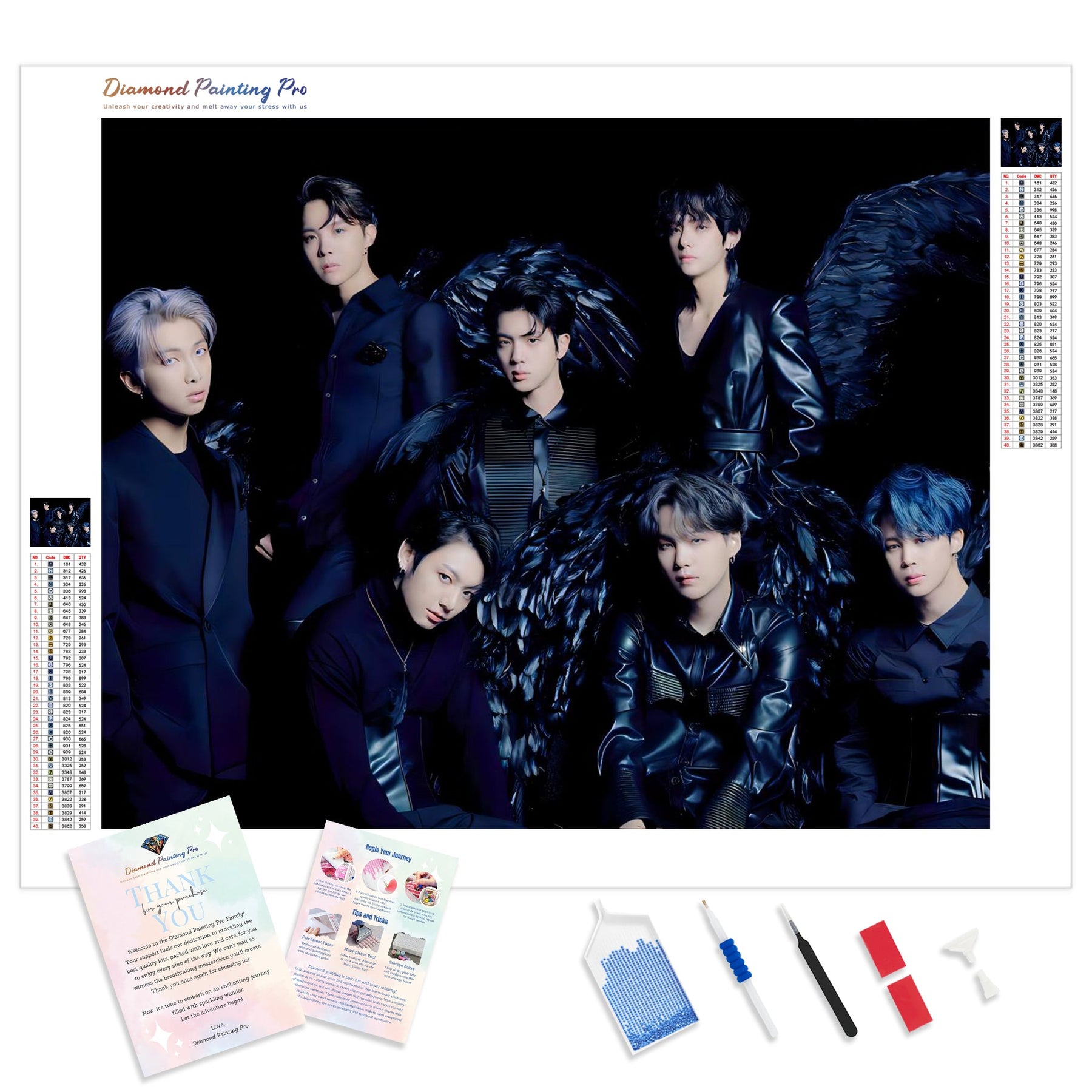 Diamond Bts BTS Diamond Painting | Full Drill – Diamondpaintingpro