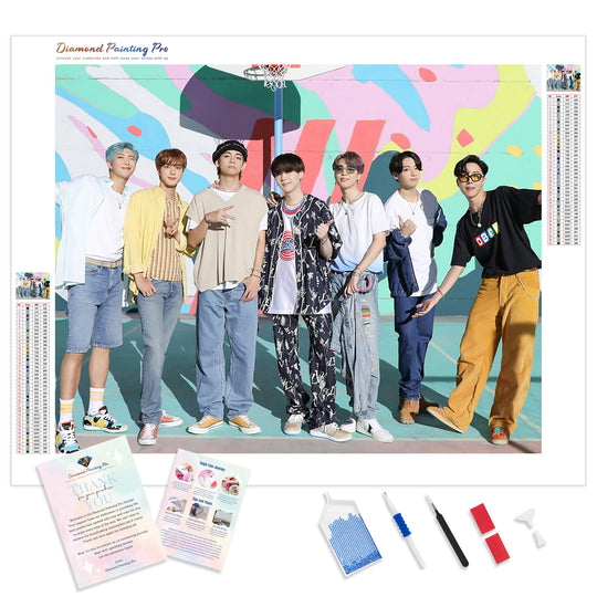 BTS Diamond Painting Kits | Full Drill Kpop Diamond Art – Diamond ...