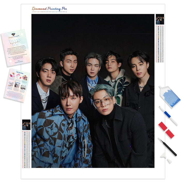 Diamond Bts BTS Diamond Painting Kits | Full Drill Kpop Diamond Art – Diamond ...