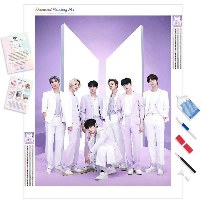 Diamond Bts BTS Diamond Painting Kits | Full Drill Kpop Diamond Art – Diamond ...