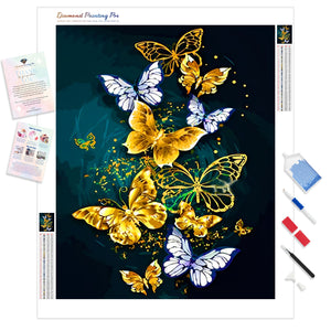 Gold Butterflies | Diamond Painting