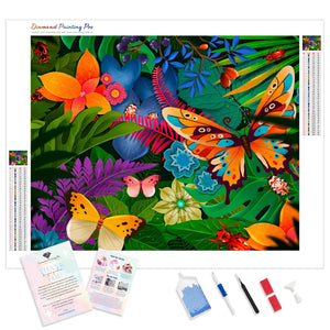 Butterflies in Bloom | Diamond Painting