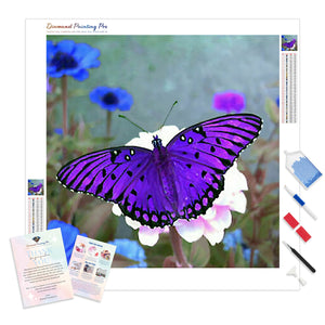 Lilac Butterfly | Diamond Painting