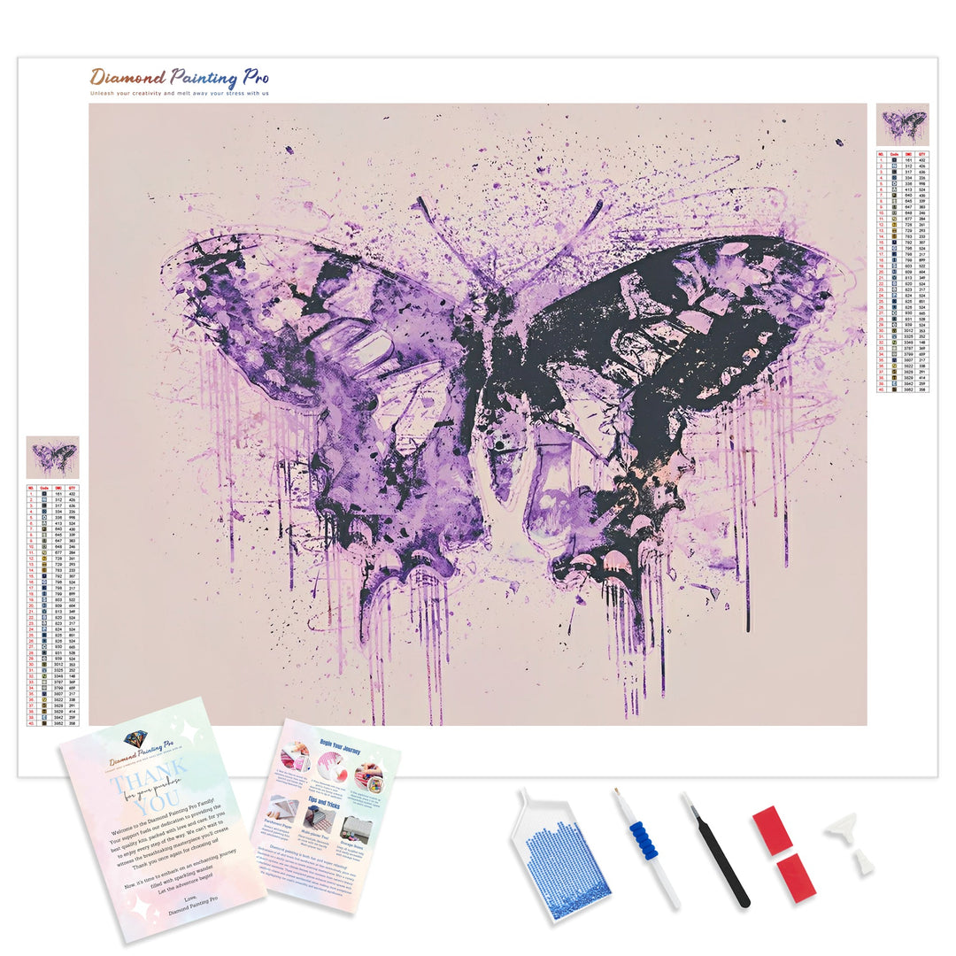 Purple Butterfly | Diamond Painting