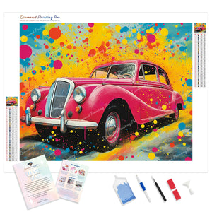 Pop Art Vintage Car | Diamond Painting