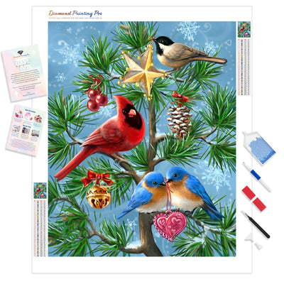 Cardinal Bird Christmas | Diamond Painting