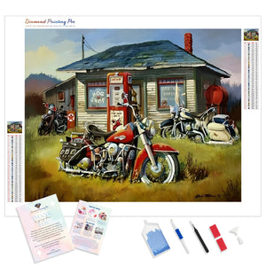 Harley Davidson Motorcycles | Diamond Painting