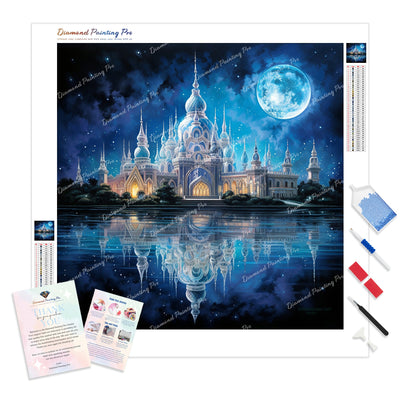 Nocturnal Palace | Diamond Painting Kit - Full Drill - Square or Round Diamonds with AB Drills Option