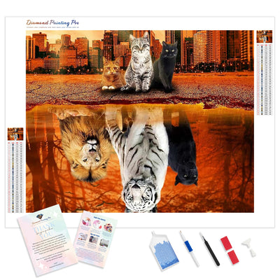 Cats' Dreams | Diamond Painting Kit - Full Drill - Square or Round Diamonds with AB Drills Option