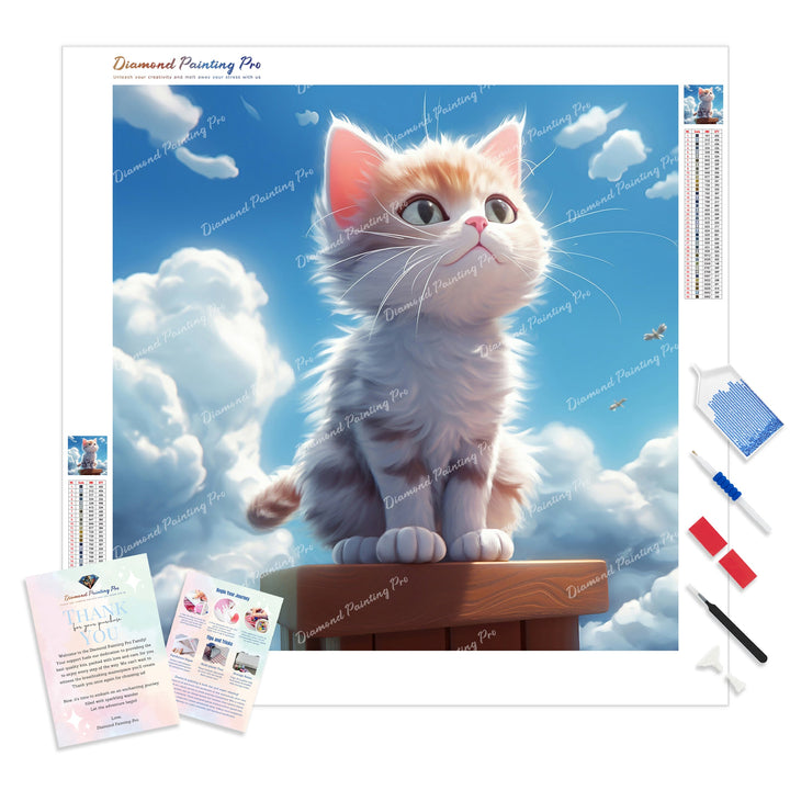 Blue Sky Kitty Pride | Diamond Painting