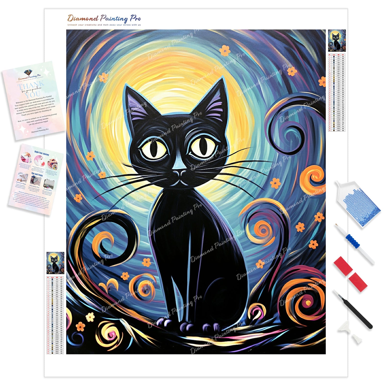 Kitty Dreams | Diamond Painting Kit - Full Drill - Square or Round Diamonds with AB Drills Option