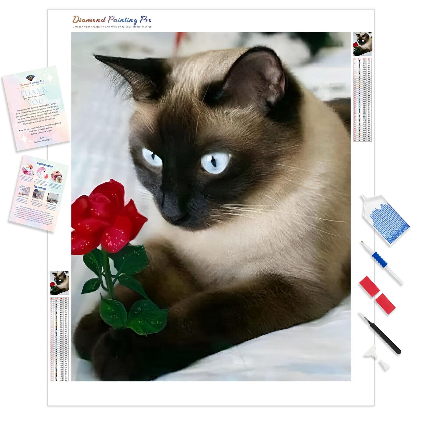 Romeo Kitty | Diamond Painting Kit - Full Drill - Square or Round Diamonds with AB Drills Option