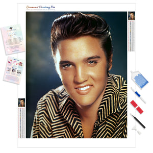 Elvis Presley | Diamond Painting Kit - Full Drill - Square or Round Diamonds with AB Drills Option