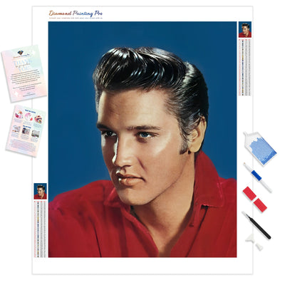 Elvis Presley Legend | Diamond Painting Kit - Full Drill - Square or Round Diamonds with AB Drills Option