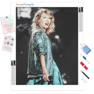 Taylor Swift Concert | Diamond Painting Kit - Full Drill - Square or Round Diamonds with AB Drills Option