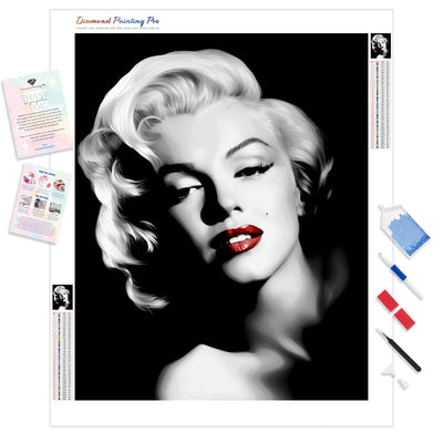 Iconic Marilyn Monroe | Diamond Painting Kit - Full Drill - Square or Round Diamonds with AB Drills Option