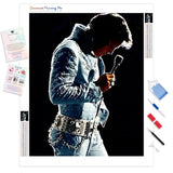 Elvis Presley The King | Diamond Painting Kit - Full Drill - Square or Round Diamonds with AB Drills Option