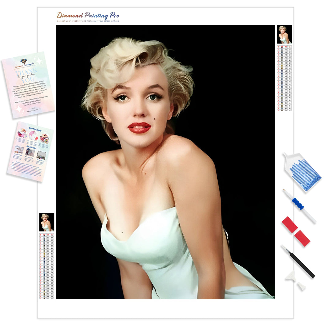 Marilyn Monroe Timeless Beauty | Diamond Painting Kit - Full Drill - Square or Round Diamonds with AB Drills Option