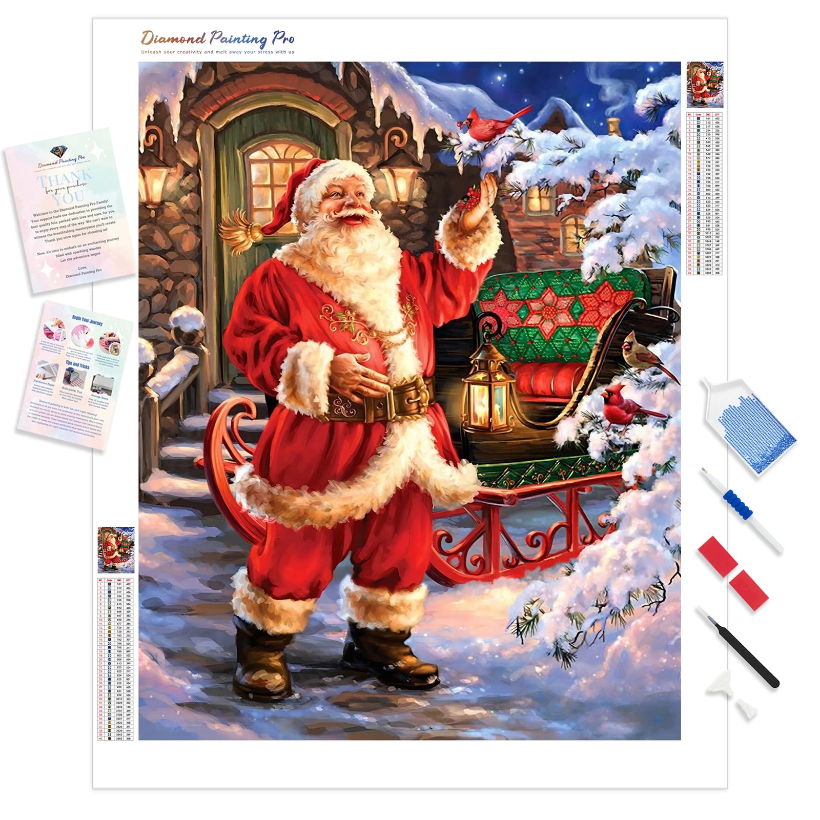 Christmas Chat | Diamond Painting Kit - Full Drill - Square or Round Diamonds with AB Drills Option