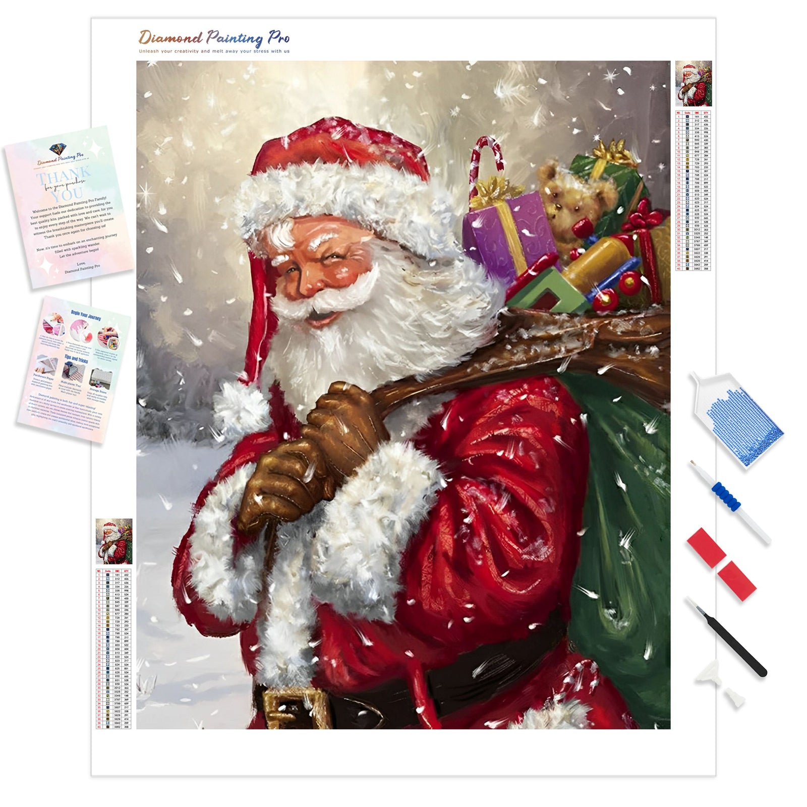 Christmas | Diamond Painting Kit - Full Drill - Square or Round Diamonds with AB Drills Option