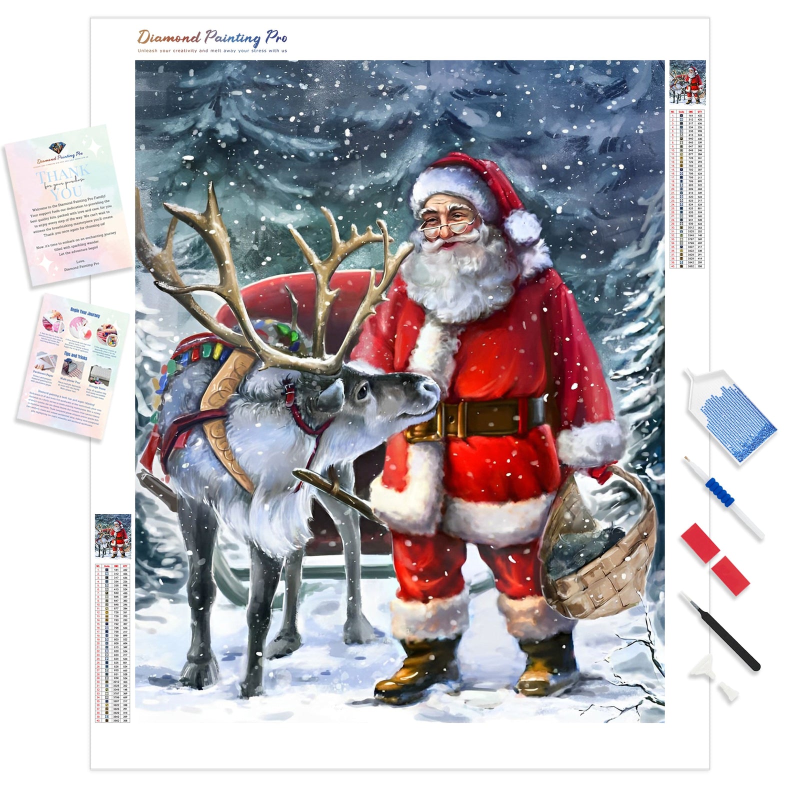 Christmas Pals | Diamond Painting Kit - Full Drill - Square or Round Diamonds with AB Drills Option