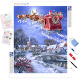 Christmas Night | Diamond Painting Kit - Full Drill - Square or Round Diamonds with AB Drills Option