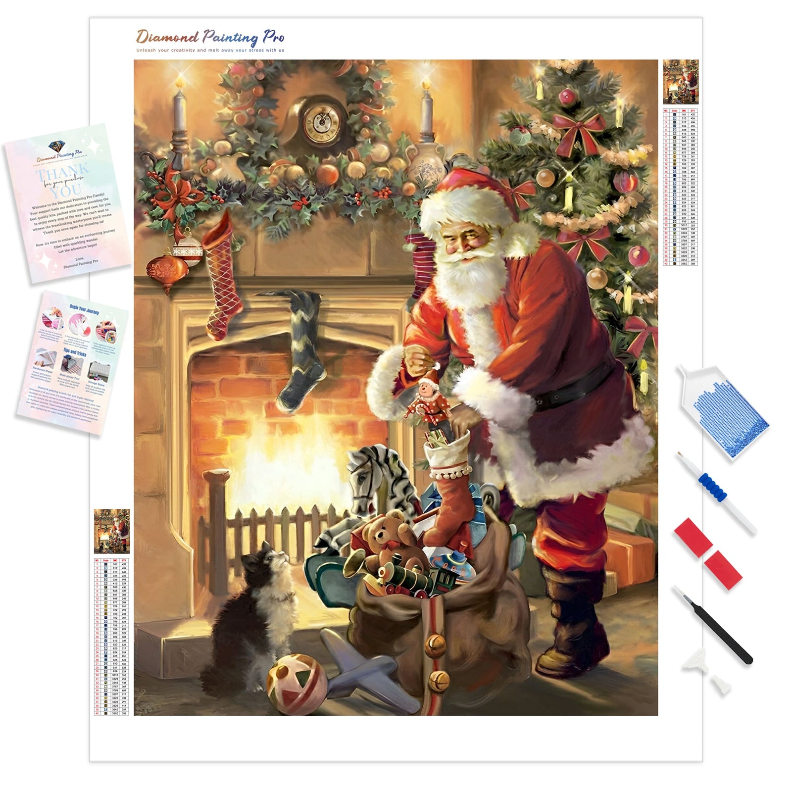 Cozy Christmas | Diamond Painting Kit - Full Drill - Square or Round Diamonds with AB Drills Option