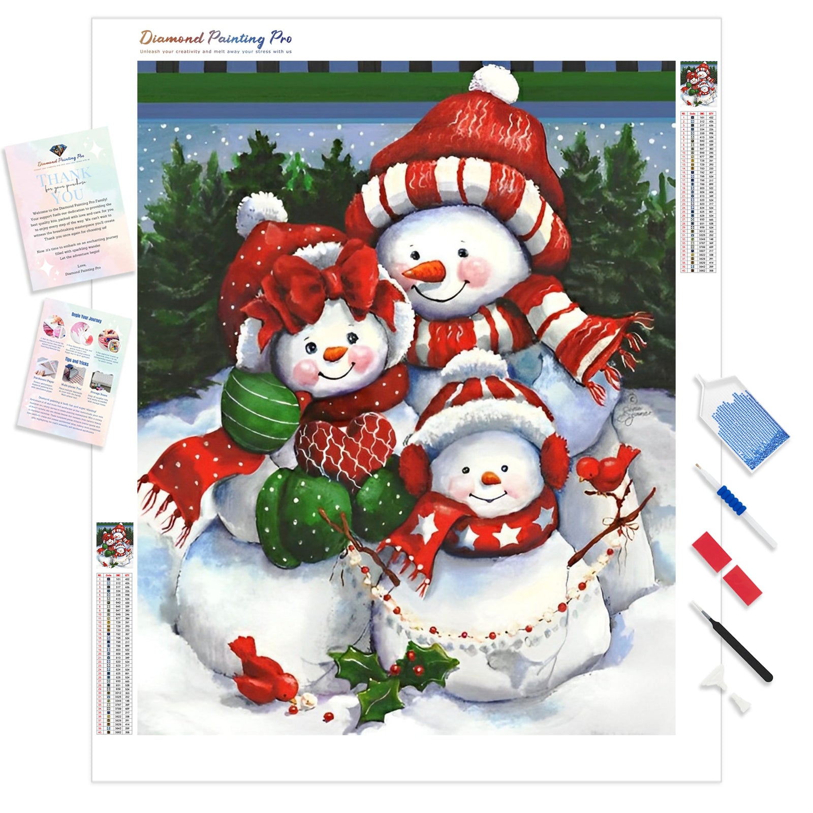 Christmas Gathering | Diamond Painting Kit - Full Drill - Square or Round Diamonds with AB Drills Option