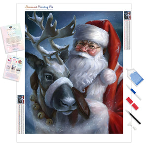 Santa and His Buddy | Diamond Painting