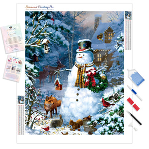 Christmas Snowman Pals | Diamond Painting