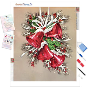 Sparkling Christmas Bells | Diamond Painting