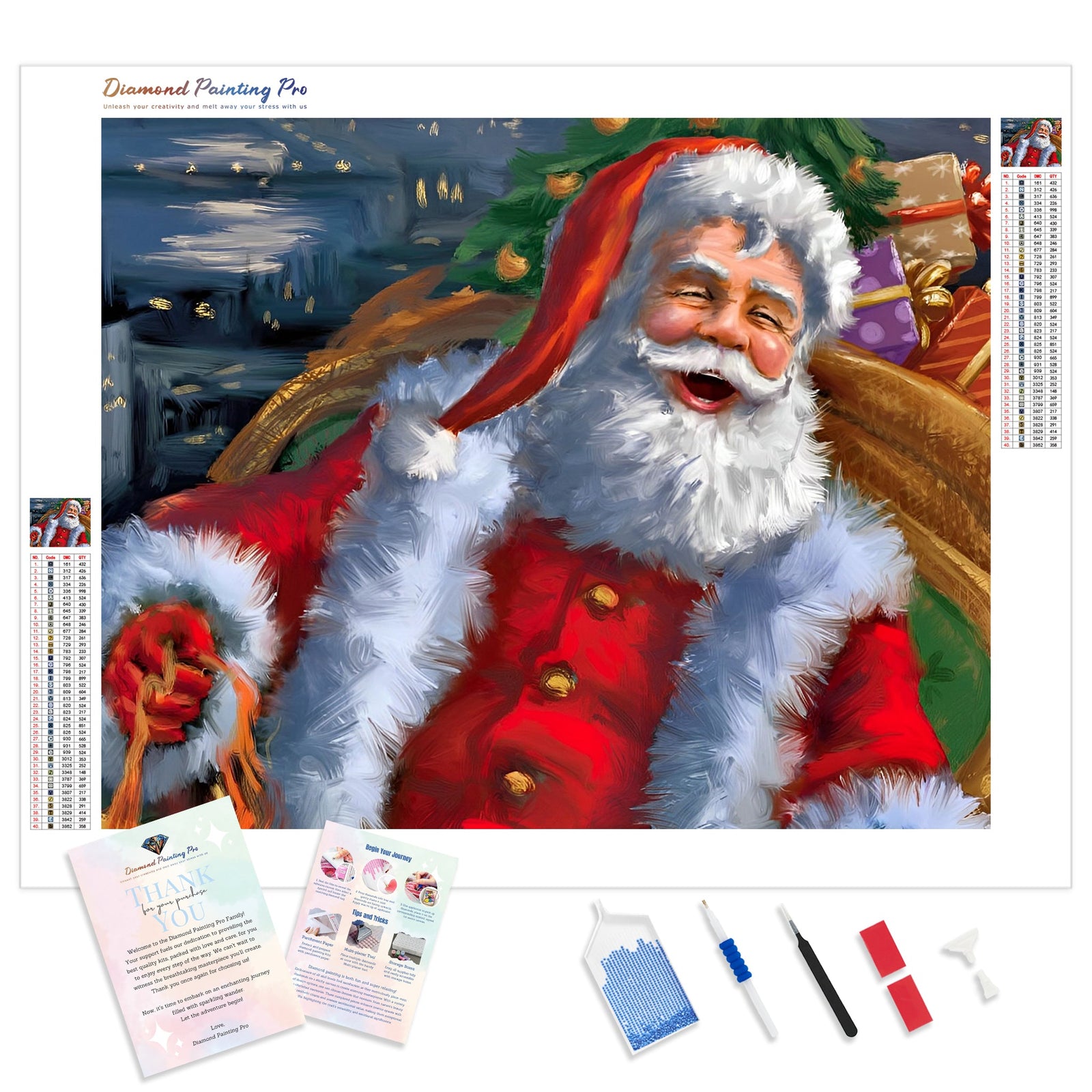 Jolly Christmas | Diamond Painting Kit - Full Drill - Square or Round Diamonds with AB Drills Option