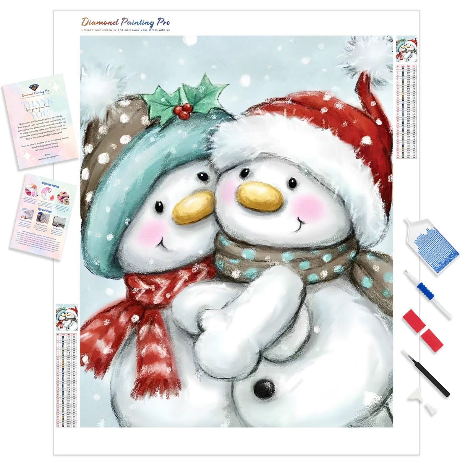 Christmas Hug | Diamond Painting Kit - Full Drill - Square or Round Diamonds with AB Drills Option