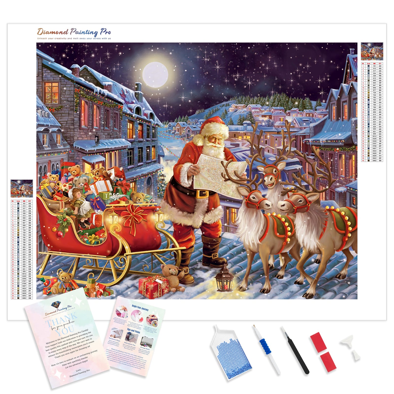 Christmas Gifts | Diamond Painting Kit - Full Drill - Square or Round Diamonds with AB Drills Option