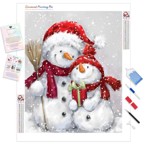 Merry Christmas Snowmans | Diamond Painting