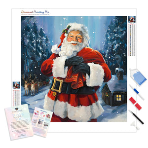 Christmas Night Santa | Diamond Painting