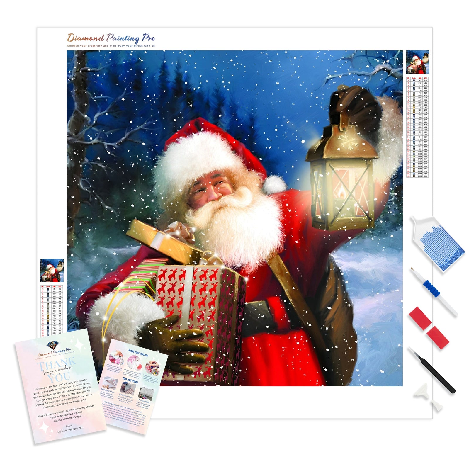 Christmas Visit | Diamond Painting Kit - Full Drill - Square or Round Diamonds with AB Drills Option