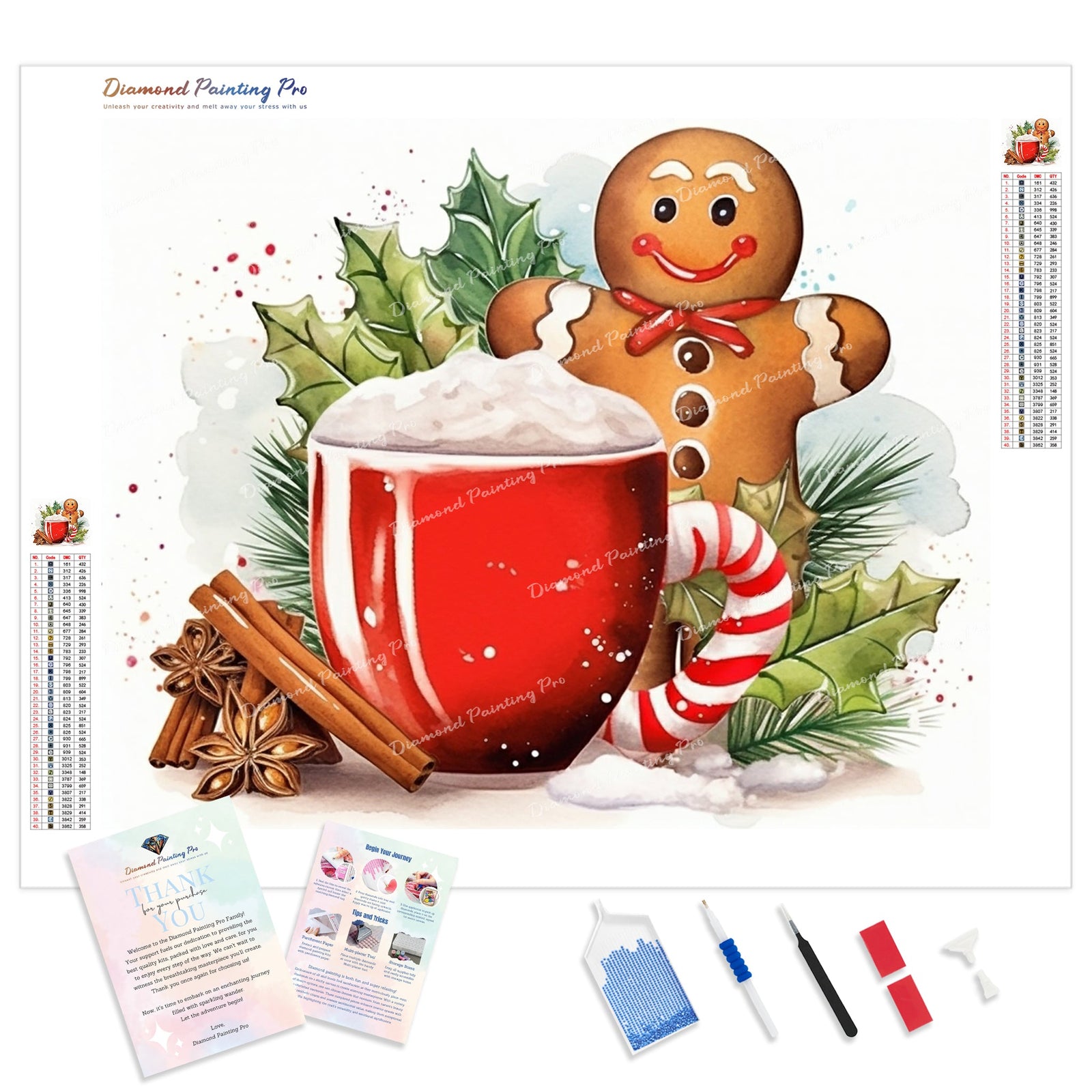 Sip with a Ginger Friend | Diamond Painting Kit - Full Drill - Square or Round Diamonds with AB Drills Option