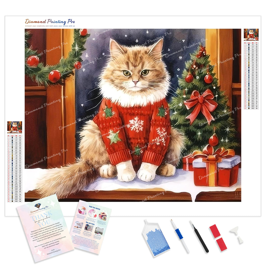 Christmas Delight in a Sweater | Diamond Painting